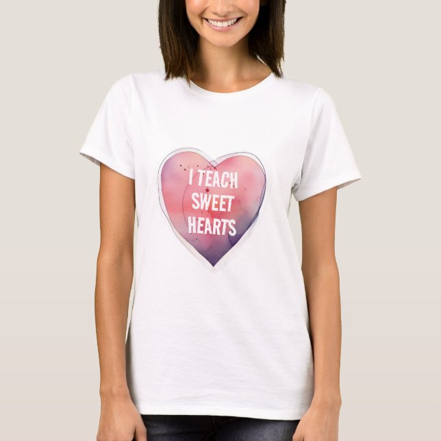 Camiseta ENSEÑO CORAZÓN Dulce Día de San Valentín (Anverso)