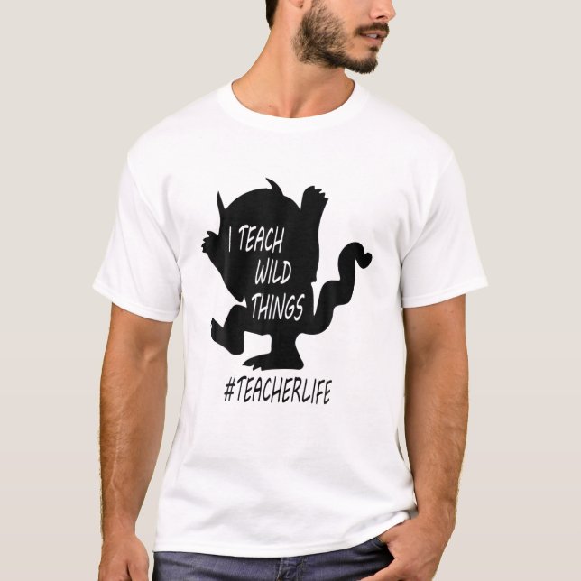 Camiseta Enseño Cosas Salvajes, Vida Docente, Profesores Di (Anverso)