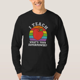 Camiseta Enseño cuál es tu superpoder