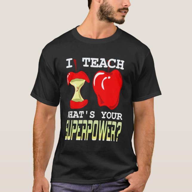 Camiseta Enseño ¿Cuál es tu Superpoder Empoderamiento para  (Anverso)