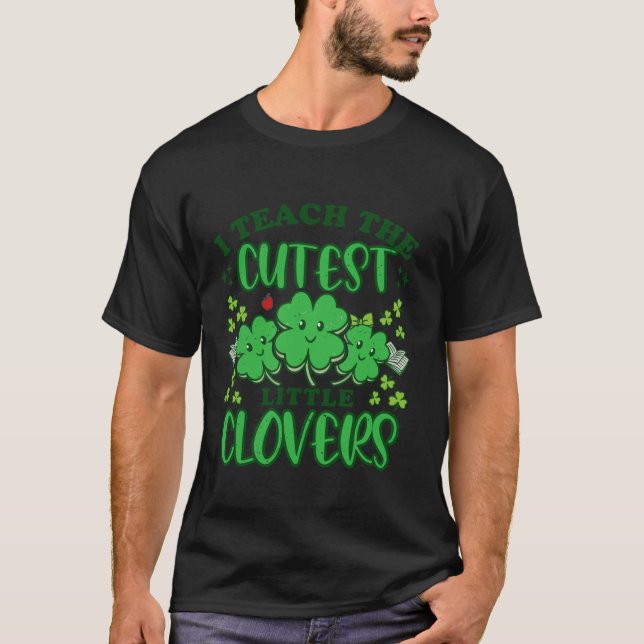 Camiseta Enseño Cutest Clovers Teacher St Patricks Day Pad (Anverso)