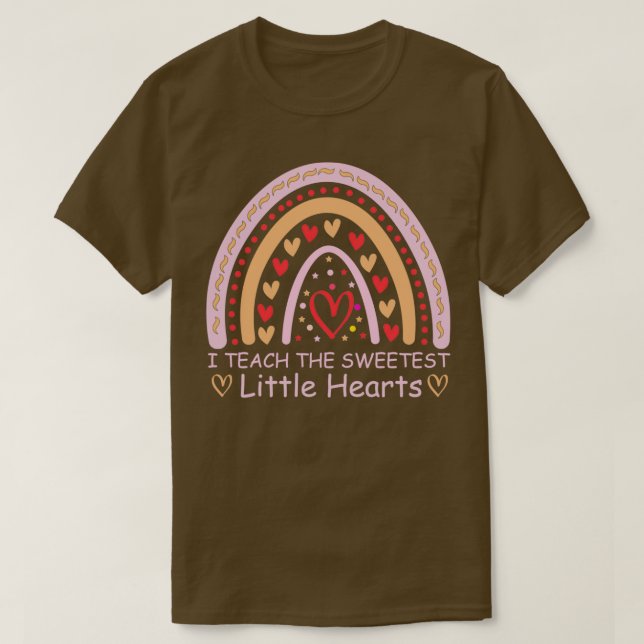 Camiseta Enseño el más dulce corazón preescolar y K (Diseño del anverso)