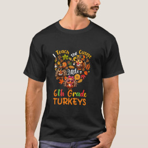 Camiseta Enseño El Pequeño Y Más Cuidadoso Pavo Grado Graci