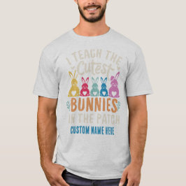 Camiseta Enseño El Tee Personalizado De Los Bunnies Más Cui