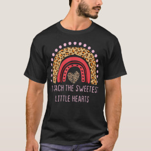 Camiseta Enseño El Valente Docente De Leopardo Más Bonito D