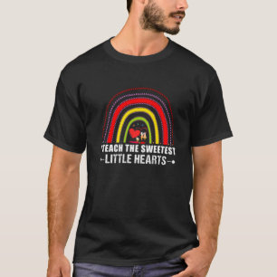 Camiseta Enseño El Valente Maestra De Arcoiris Más Dulce De