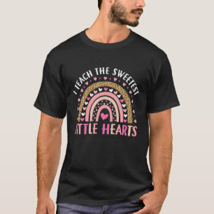Camiseta Enseño El Valente Maestra De Arcoiris Más Dulce De