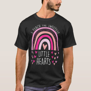 Camiseta Enseño El Valente Maestra De Arcoiris Más Dulce De