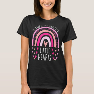 Camiseta Enseño El Valente Maestra De Arcoiris Más Dulce De