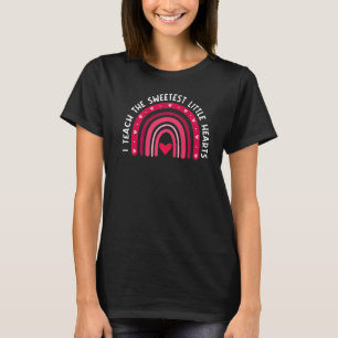 Camiseta Enseño El Valente Maestra De Arcoiris Más Dulce De