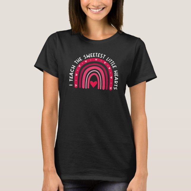 Camiseta Enseño El Valente Maestra De Arcoiris Más Dulce De (Anverso)