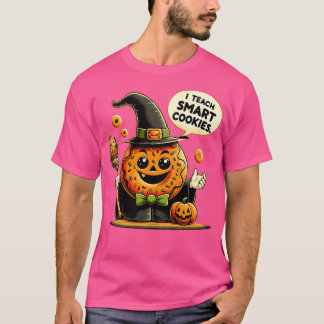 Camiseta Enseño galletas inteligentes a profesor Halloween