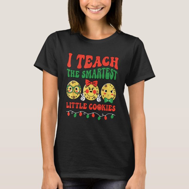Camiseta Enseño Galletas Inteligentes Navidad Profesores Sa (Anverso)
