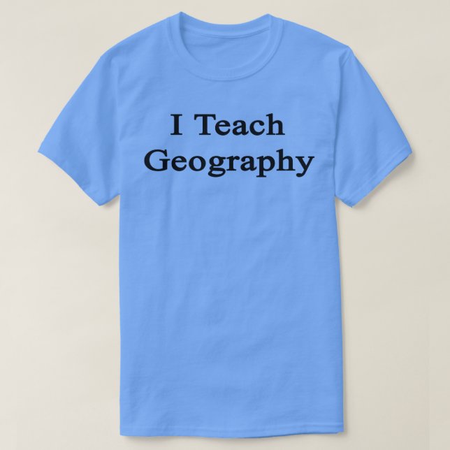 Camiseta Enseño Geografía (Diseño del anverso)