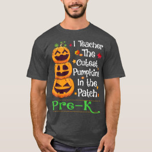 Camiseta Enseño Halloween del profesor de calabaza más lind