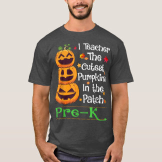 Camiseta Enseño Halloween del profesor de calabaza más lind