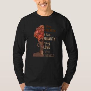 Camiseta Enseño igualdad de fuerza Enseñanza del mes de la 