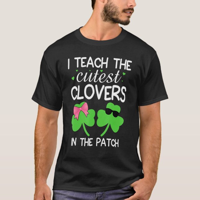 Camiseta Enseño La C Más Cuidadosa En El Día De St Patricks (Anverso)