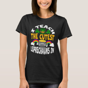 Camiseta Enseño La Más Cuidadosa Escuela De Leprechauns