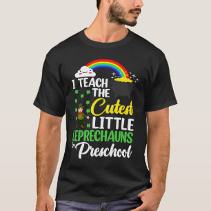 Camiseta Enseño La Más Cuidadosa Leprechauns Preescolar Te