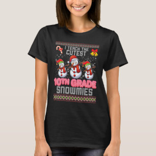 Camiseta Enseño La Más Cuidadosa Nieve De Décimo Grado Dabb
