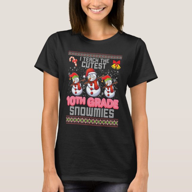 Camiseta Enseño La Más Cuidadosa Nieve De Décimo Grado Dabb (Anverso)