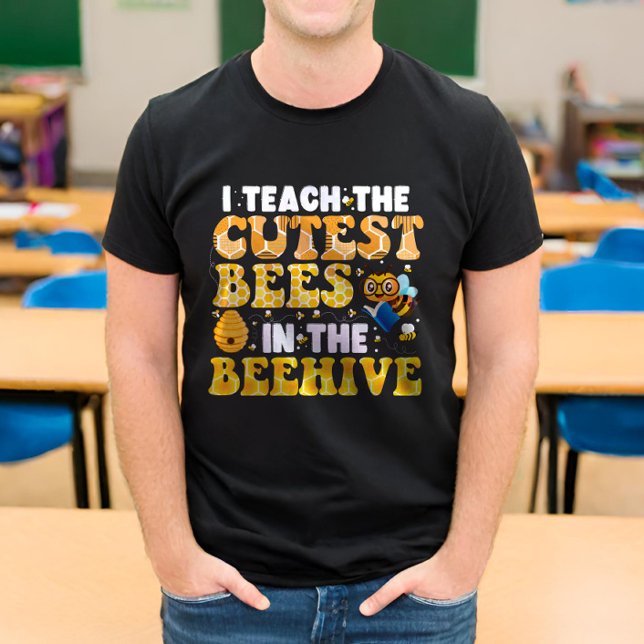 Camiseta Enseño Las Abejas Más Cuidadosas En El Profesor De (Subido por el creador)