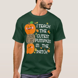 Camiseta Enseño Las Calabazas Más Cuidadosas En El Leopardo