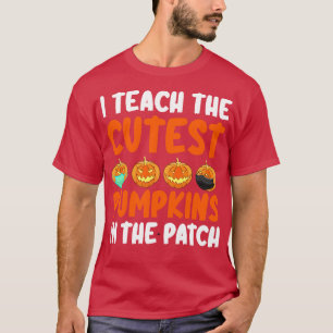Camiseta Enseño Las Calabazas Más Cuidadosas En El Parche