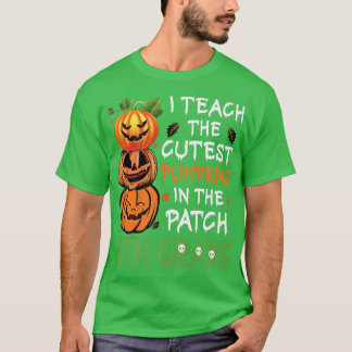 Camiseta Enseño Las Calabazas Más Cuidadosas En El Parche 8