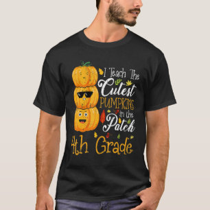 Camiseta Enseño Las Calabazas Más Cuidadosas En El Parche D