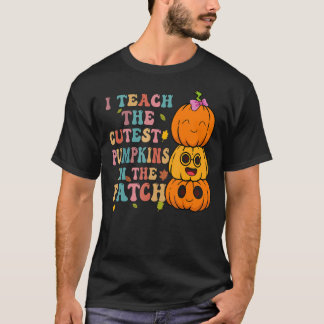 Camiseta Enseño Las Calabazas Más Cuidadosas En El Parche G