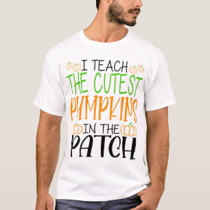 Camiseta Enseño Las Calabazas Más Cuidadosas En El Profesor