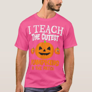 Camiseta Enseño Las Calabazas Más Cuidadosas En El Profesor