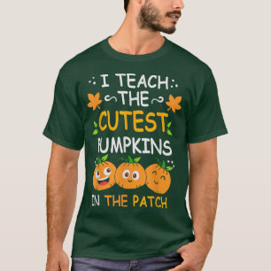 Camiseta Enseño Las Calabazas Más Cuidadosas En El Profesor