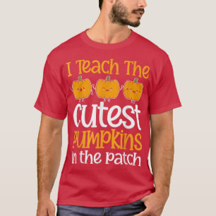 Camiseta Enseño Las Calabazas Más Cuidadosas En El Profesor