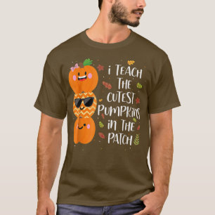 Camiseta Enseño Las Calabazas Más Cuidadosas En El Profesor