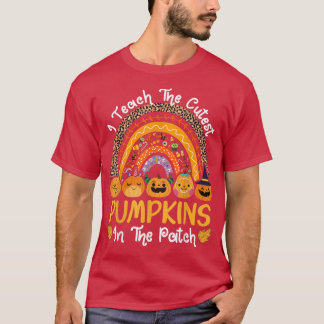 Camiseta Enseño Las Calabazas Más Cuidadosas En El Profesor