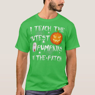 Camiseta Enseño Las Calabazas Más Cuidadosas En La Calabaza