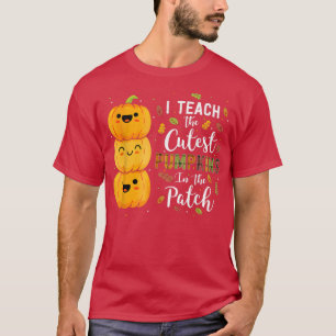 Camiseta Enseño Las Calabazas Más Cuidadosas Prepara Hallow