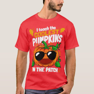 Camiseta Enseño Las Calabazas Más Frías En La Hallowee Del