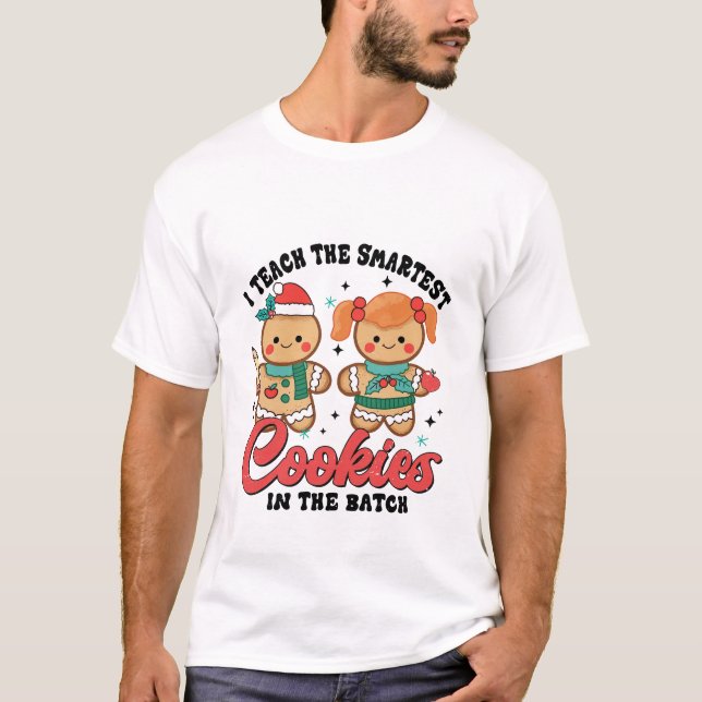 Camiseta Enseño Las Cookies Más Inteligentes En La Mayor Di (Anverso)