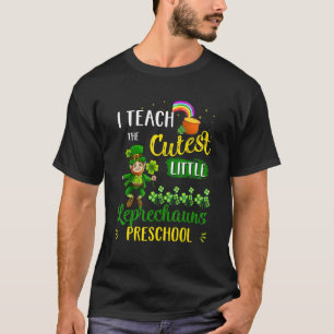 Camiseta Enseño Las Leprechauns Más Cuidadosas En El Preesc