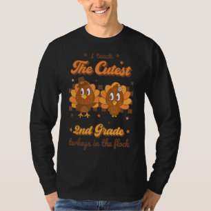 Camiseta Enseño Los Pavos De Segundo Grado Más Cuidadosos E