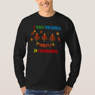 Camiseta Enseño Los Pavos Más Cuidadores En El Jardín De Ni