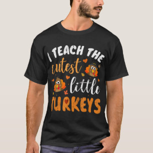 Camiseta Enseño los pavos más pequeños para el profesor que