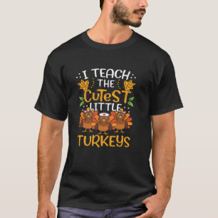 Camiseta Enseño los pavos más pequeños para el profesor que