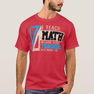 Camiseta Enseño Matemáticas Porque Los Profesores De Cienci