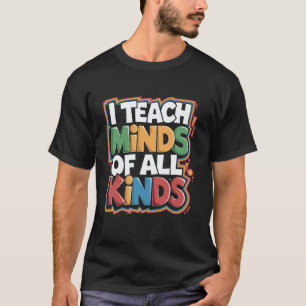 Camiseta Enseño Mentes De Todo Tipo, Maestro De Escuela Esp