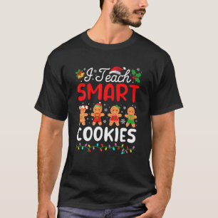 Camiseta Enseño Navidades de profesores de cookies intelige